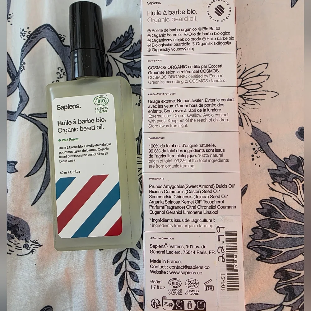 Sapiens. Organic Beard Oil - Wild Forest
